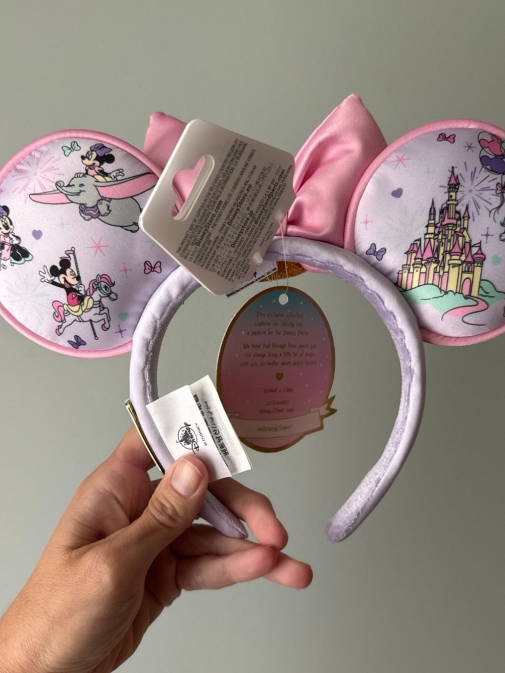 Stoney Clover Lane Pink Minnie Teacup Ear Headband - Picture 2 of 3